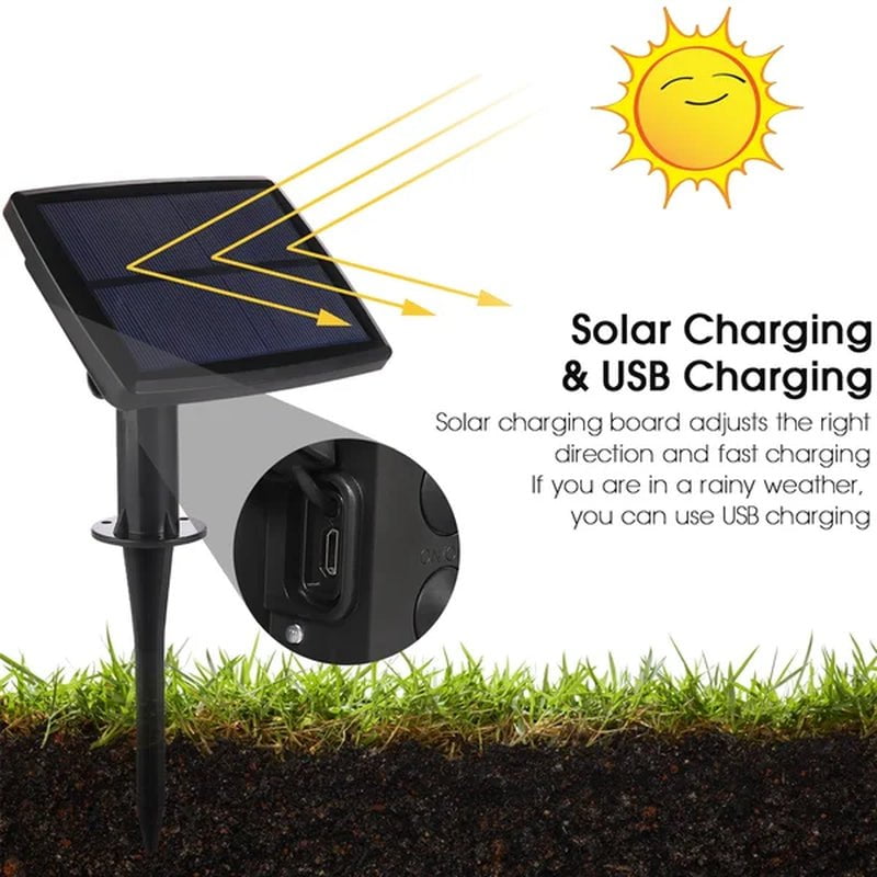 Beier 299.21'' Outdoor LED Solar Powered 25 - Bulb Globe String Light (End to End Connectable)