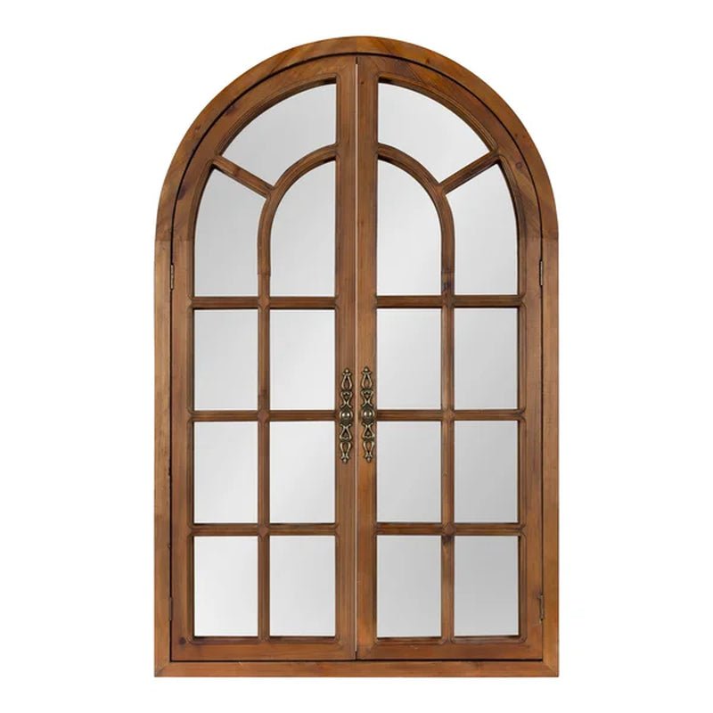 Mcclanahan Arch Solid Wood Wall Mirror