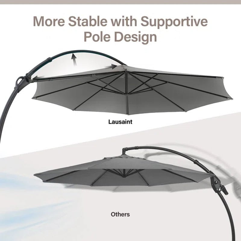 Ebonique 144'' Cantilever Umbrella