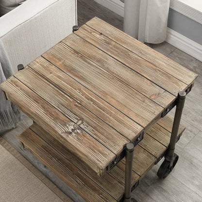 Factory 24'' Tall Floor Shelf End Table