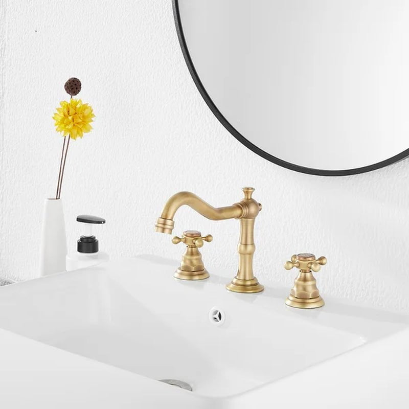 Widespread Faucet 2-Handle Bathroom Faucet with Drain Assembly