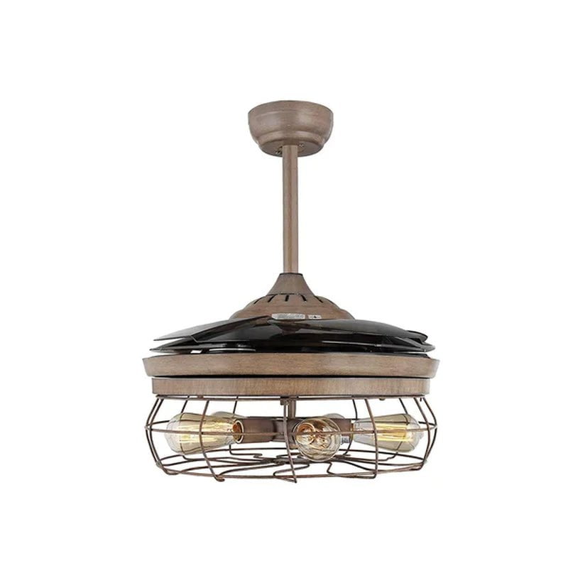 Esto 45'' Ceiling Retractable Blade Fan Lamp with Remote