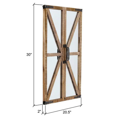 Verner Rectangle Wood Wall Mirror