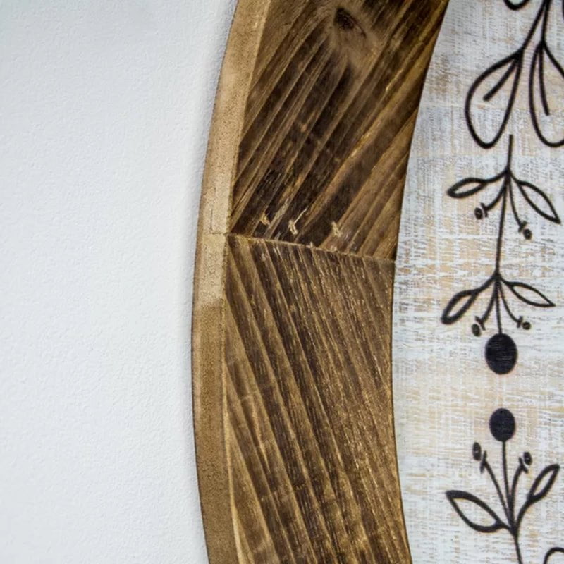 'Thankful Grateful Blessed' Inspirational Print on Wood Farmhouse Wall Decor
