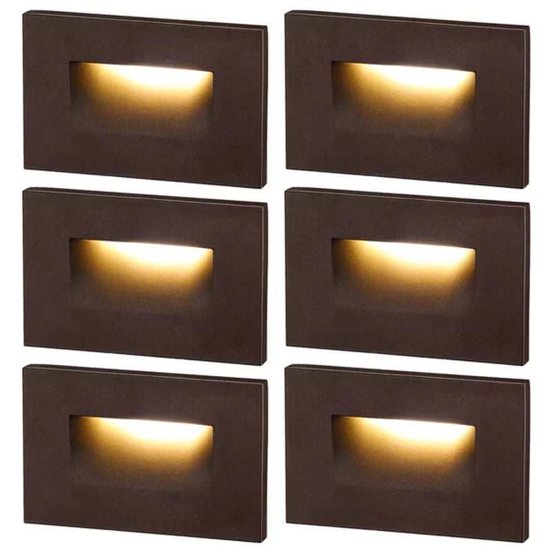 Essential Integrated LED Hardwired 120V Deck Light for Landscape Stair Step Indoor/Outdoor