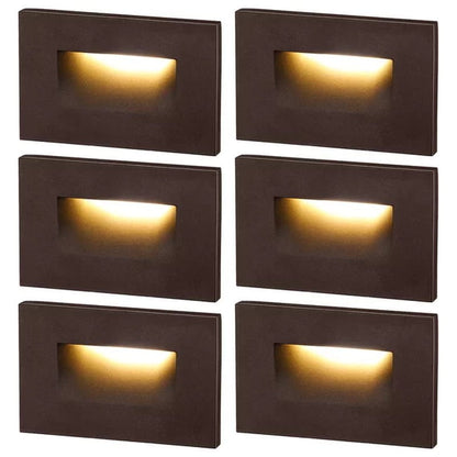 Essential Integrated LED Hardwired 120V Deck Light for Landscape Stair Step Indoor/Outdoor