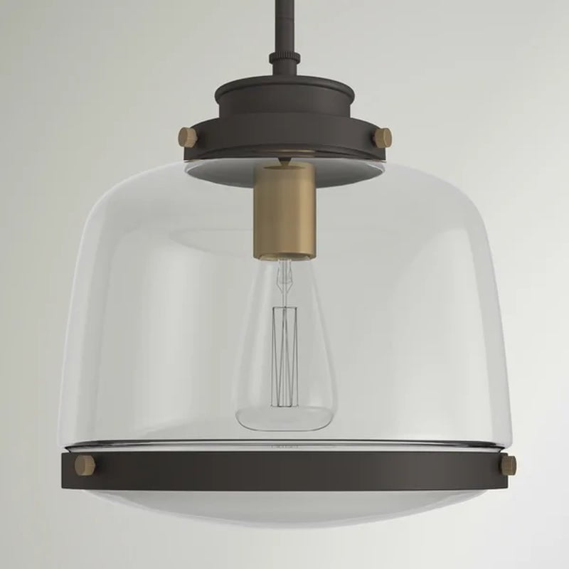 Lupe 1 - Light Single Schoolhouse Pendant