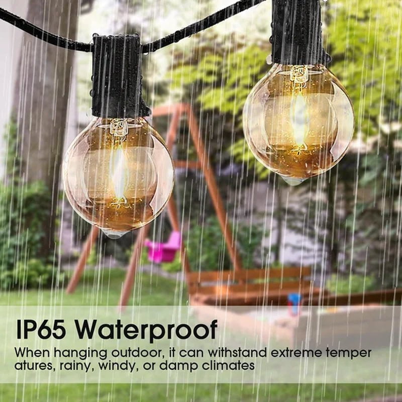 Beier 299.21'' Outdoor LED Solar Powered 25 - Bulb Globe String Light (End to End Connectable)