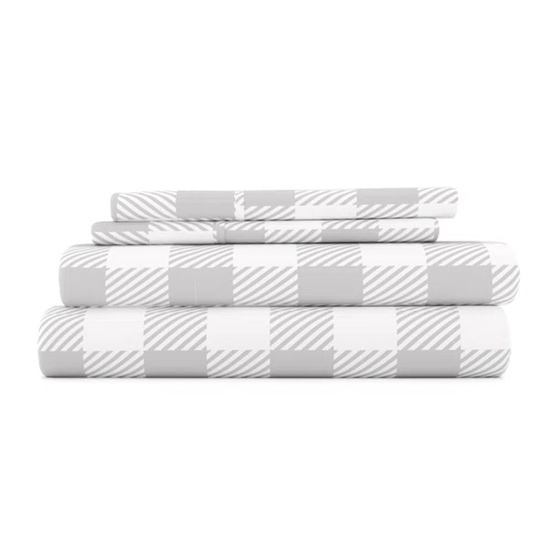 Mitchellville Country Plaid Pattern Microfiber Sheet Set