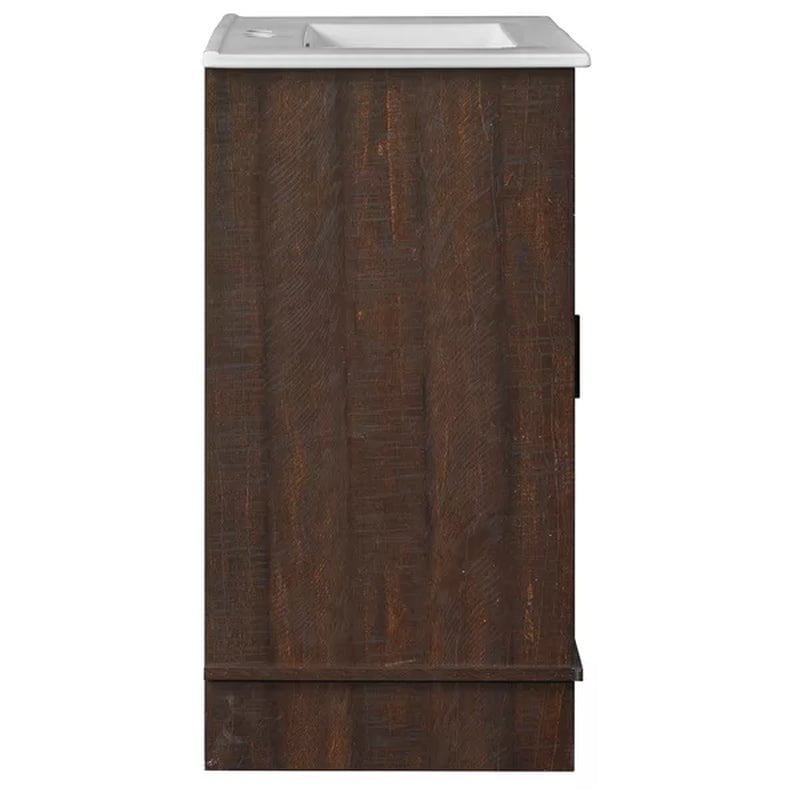 Sofia 29.88'' Free-Standing Single Bathroom Vanity with Vitreous China Vanity Top