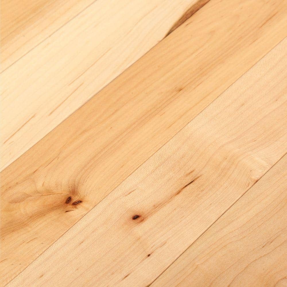 Natural Maple 3/4 In. T X 2.3 In. W Solid Hardwood Flooring (20 Sqft/Case)