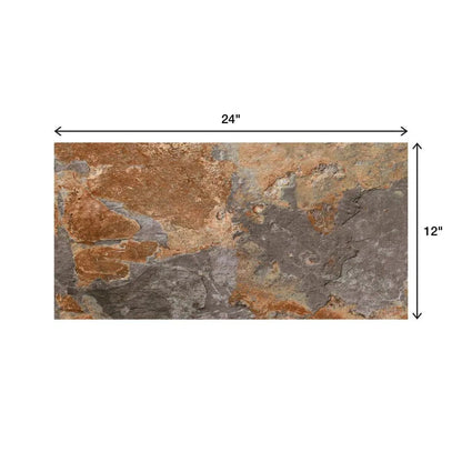 Vitaelegante Ardesia 12 In. X 24 In. Porcelain Floor and Wall Tile (15.6 Sq. Ft. / Case)