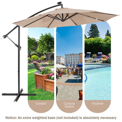 Goodspeed 120'' Lighted Cantilever Umbrella