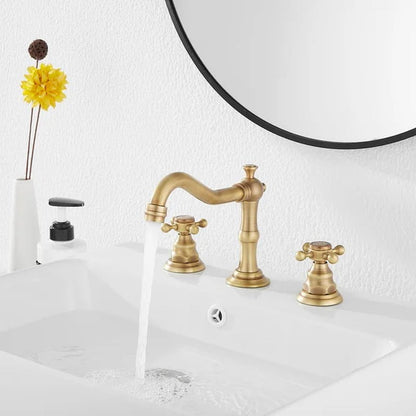 Widespread Faucet 2-Handle Bathroom Faucet with Drain Assembly