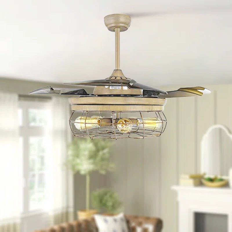 Esto 45'' Ceiling Retractable Blade Fan Lamp with Remote