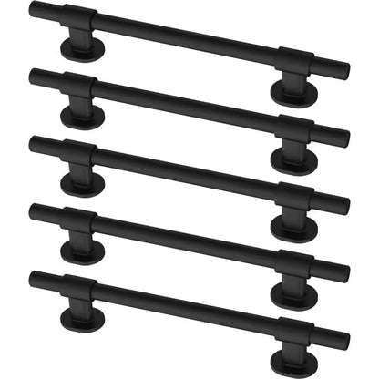 Francisco Adjusta-Pull(Tm) 1-3/8 - 6-5/16 In. (35-160 Mm) Matte Black Cabinet Drawer Pull (5-Pack)
