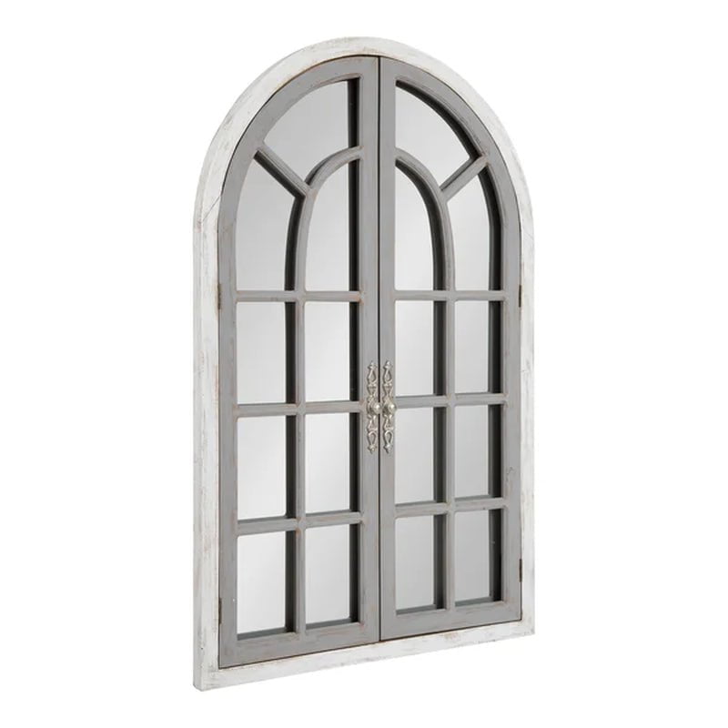 Mcclanahan Arch Solid Wood Wall Mirror