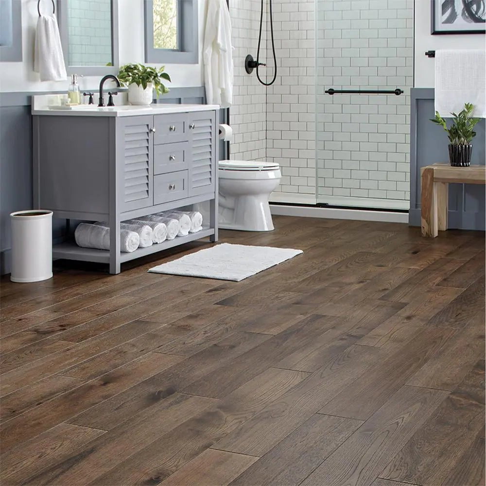Timber Wolf Hickory 2/7 In. T X 6.5 In. W Waterproof Engineered Hardwood Flooring (21.8 Sqft/Case)