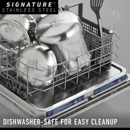 Signature Stainless Steel 10 Piece Cookware Set