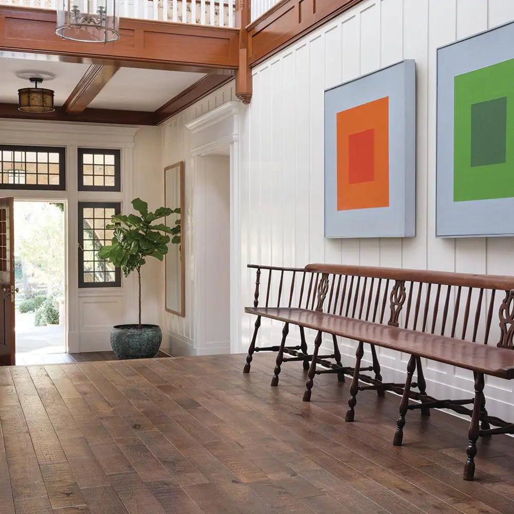 Monterey French Oak 3/4 In. T X 5 In. W Distressed Engineered Hardwood Flooring (22.6 Sqft/Case)