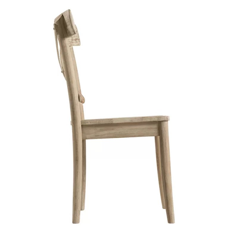 Eugley Cross Back Side Chair in Natural