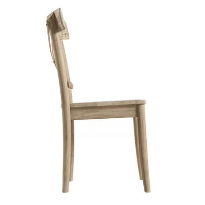 Eugley Cross Back Side Chair in Natural