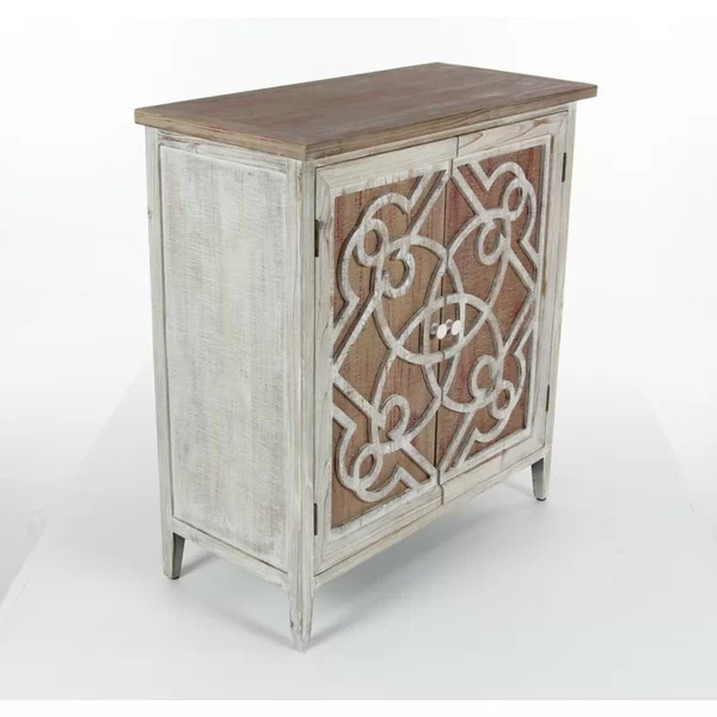 Czarnecki 31'' Tall Solid Wood Accent Cabinet