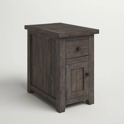 Westhoff 25'' Tall Solid Wood End Table with Storage