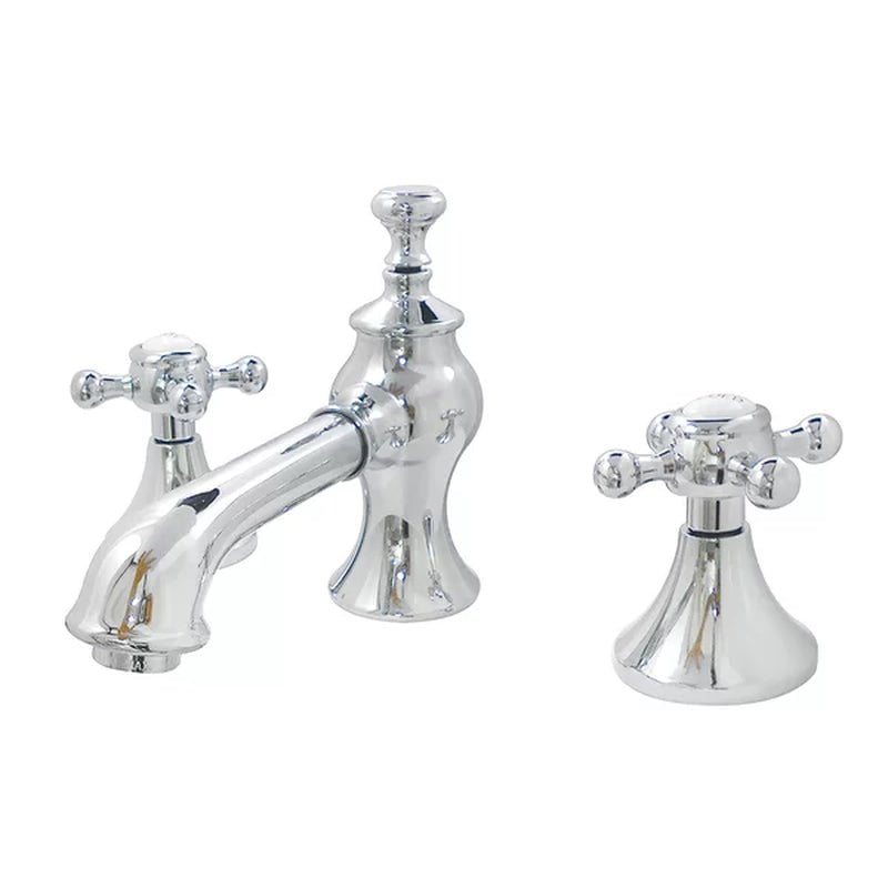 English Country Widespread Faucet 2-Handle Bathroom Faucet with Drain Assembly