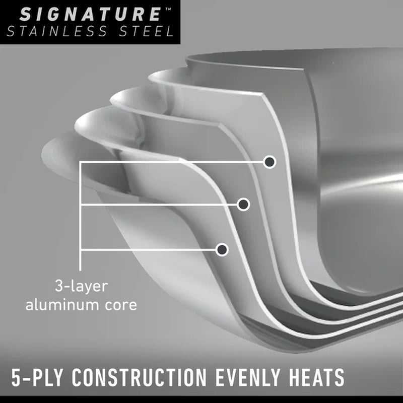 Signature Stainless Steel 10 Piece Cookware Set