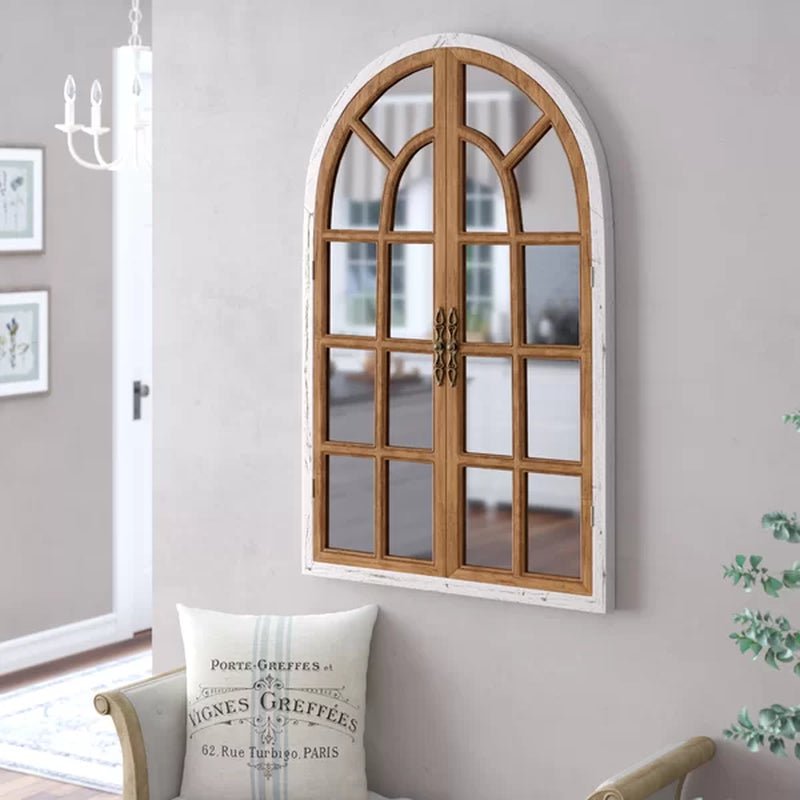 Mcclanahan Arch Solid Wood Wall Mirror