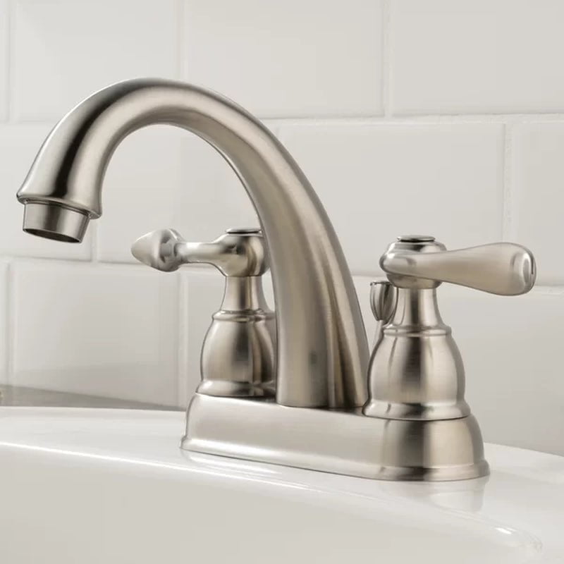 Windemere Centerset Faucet 2-Handle Bathroom Faucet with Drain Assembly