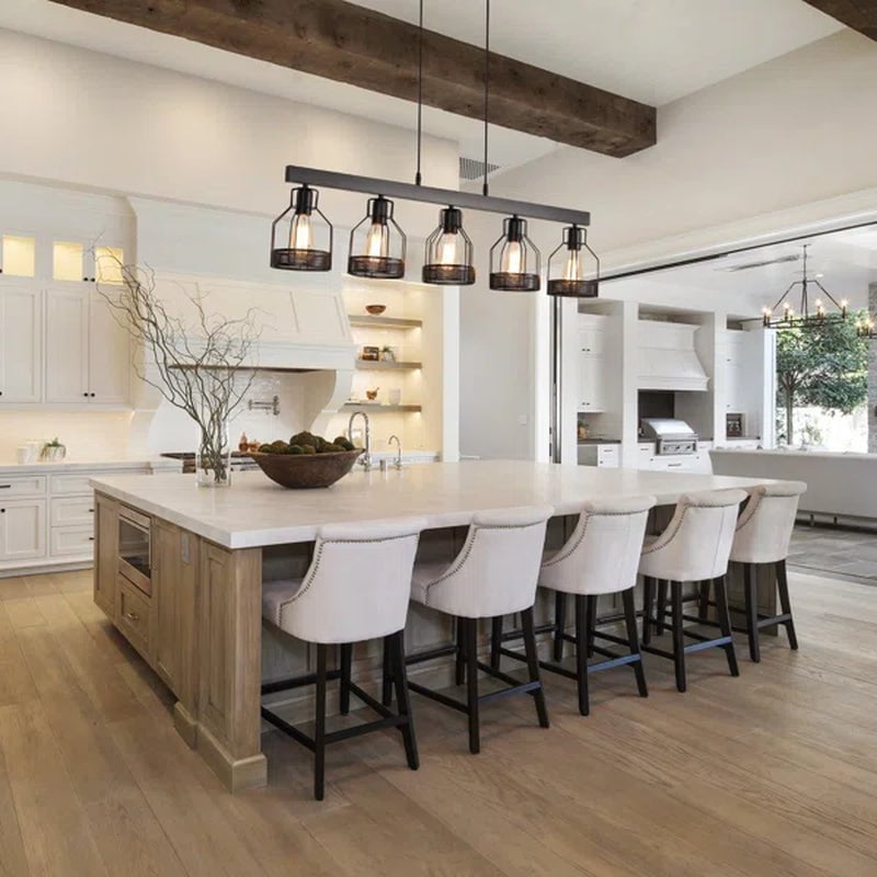 Motofumi 5 - Light Dimmable Kitchen Island Square / Rectangle Chandelier