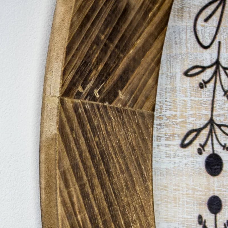 'Thankful Grateful Blessed' Inspirational Print on Wood Farmhouse Wall Decor