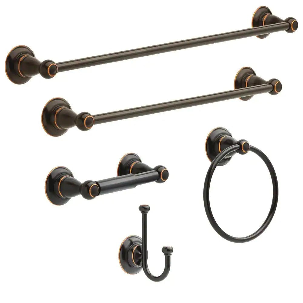 Porter 5-Piece Bath Hardware Set in Oil Rubbed Bronze