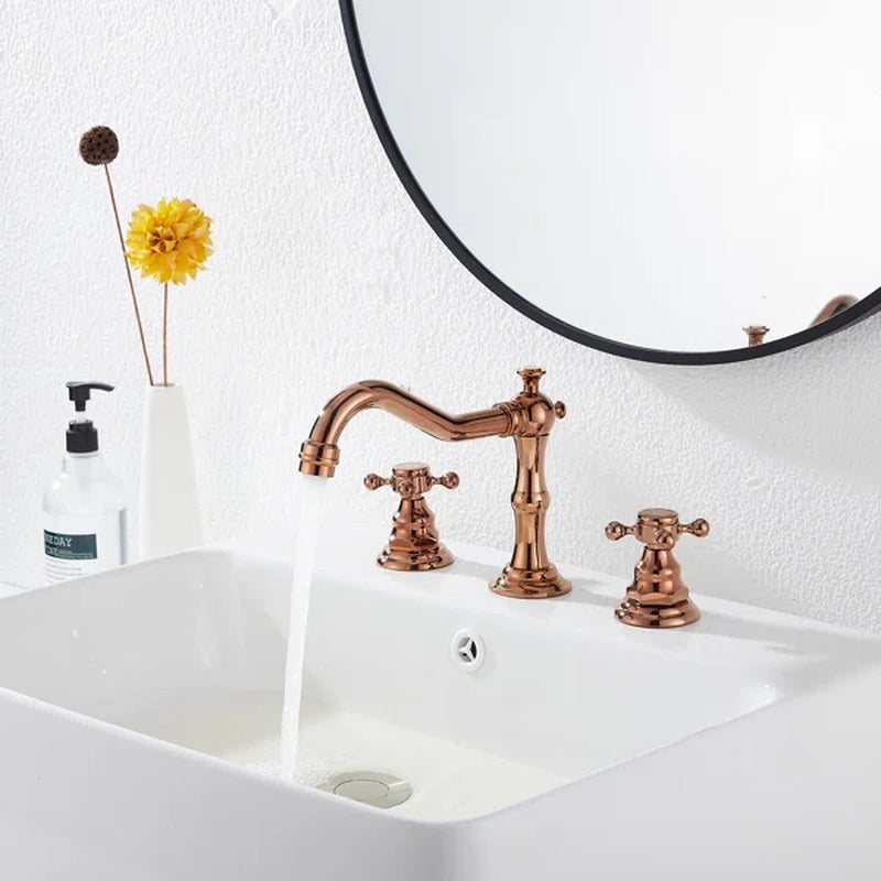Widespread Faucet 2-Handle Bathroom Faucet with Drain Assembly