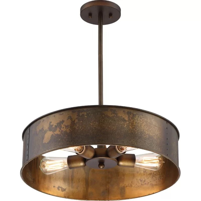 Luyster 4 - Light Dimmable Drum Chandelier