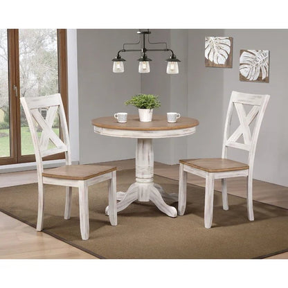 Bonas Solid Wood Pedestal Dining Table