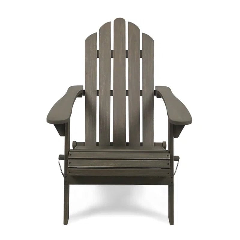 Mobley Solid Wood Folding Adirondack Chair
