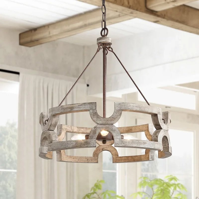 Clarkston 3 - Light Dimmable Drum Chandelier