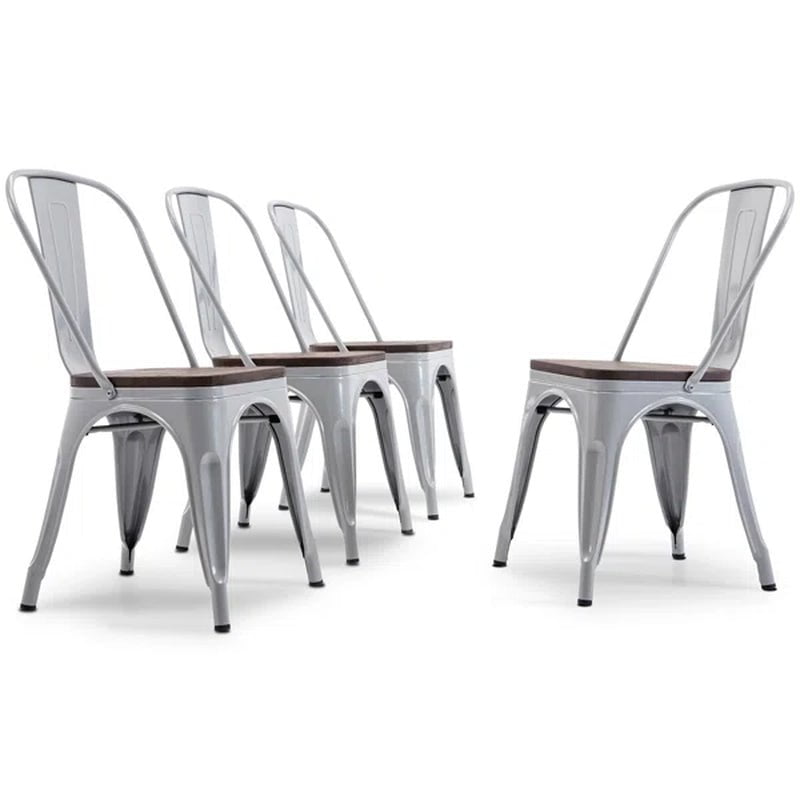 Linzy Slat Back Stacking Side Chair
