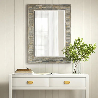 Totman Rectangle Wood Wall Mirror