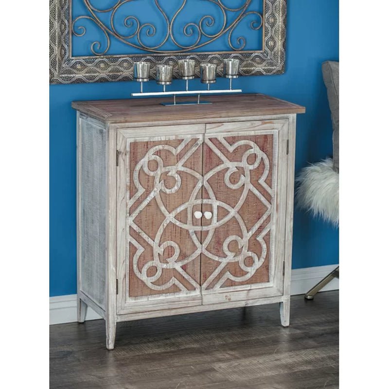 Czarnecki 31'' Tall Solid Wood Accent Cabinet