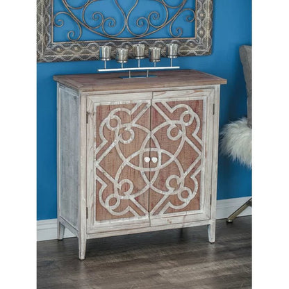 Czarnecki 31'' Tall Solid Wood Accent Cabinet
