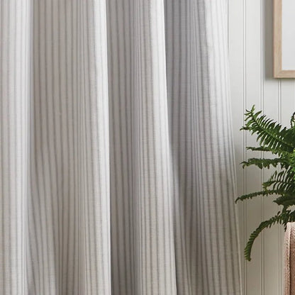 Cotton Blend Blackout Curtain Pair