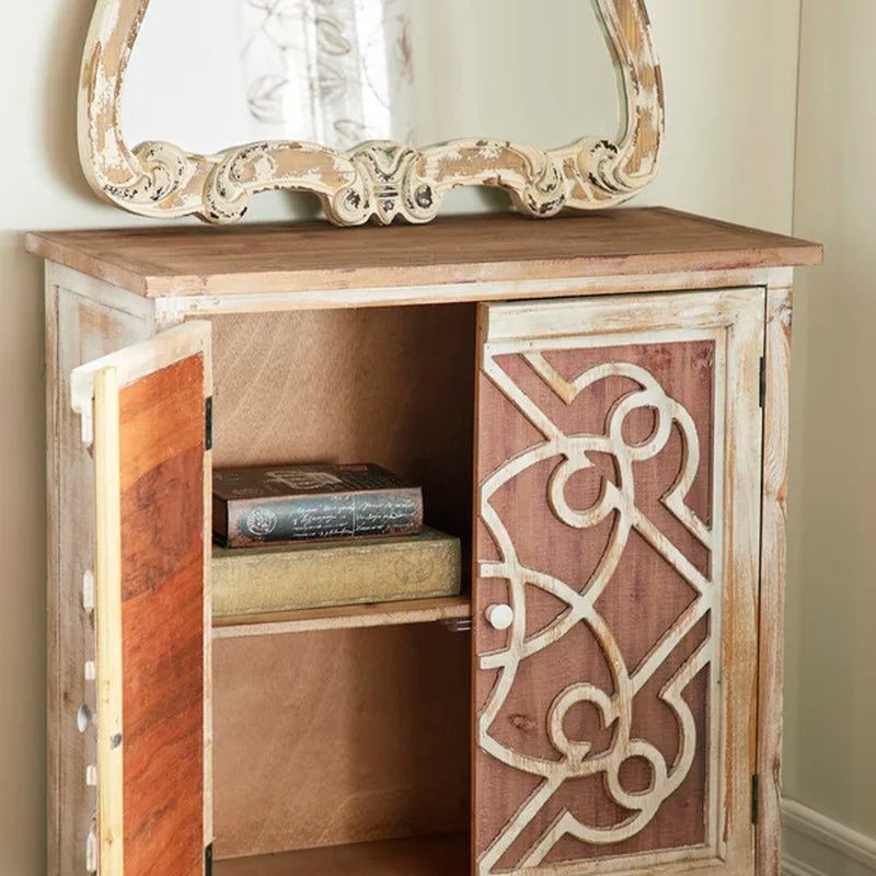 Czarnecki 31'' Tall Solid Wood Accent Cabinet