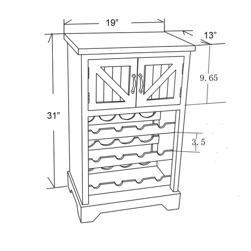 Izola Bar with Wine Storage