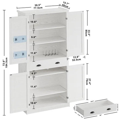 Dundonald 72.6" Kitchen Pantry