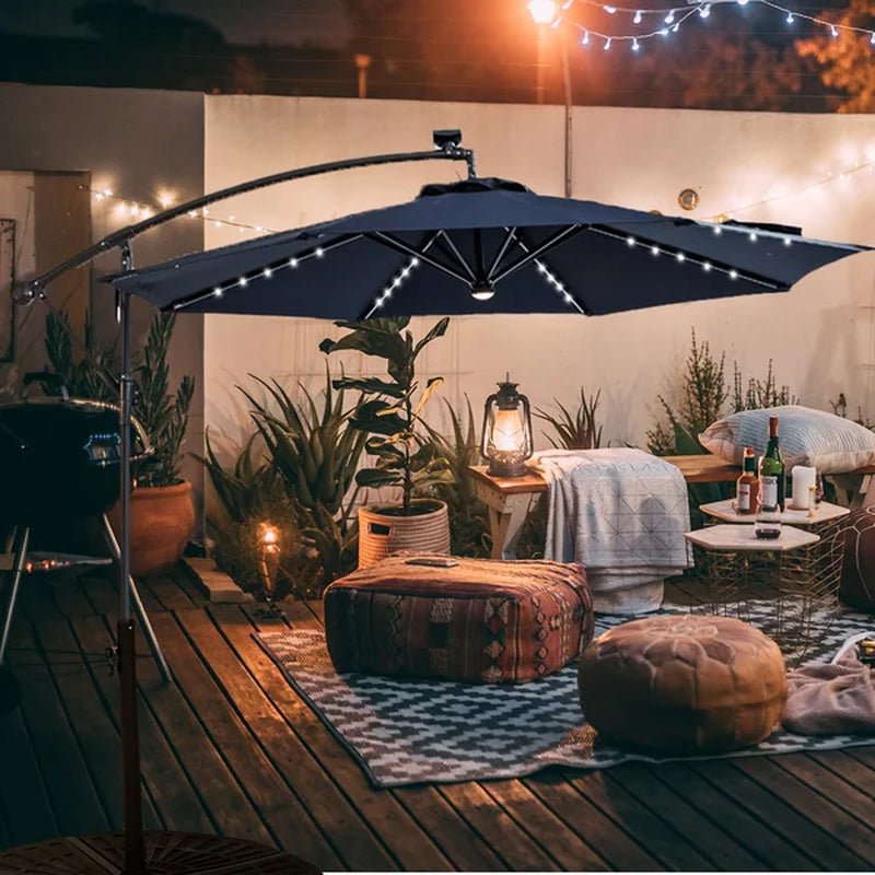 Fritts 120'' Lighted Cantilever Umbrella