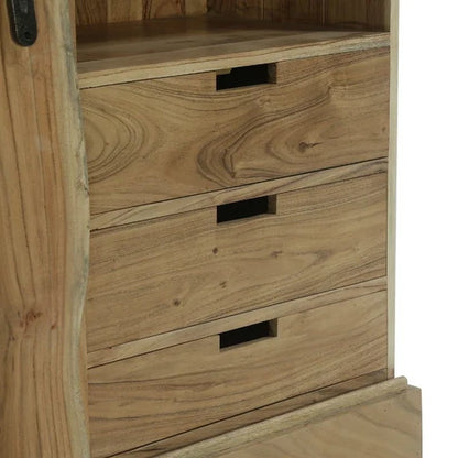 Laymon 35'' Tall Solid Wood 1 - Door Accent Cabinet